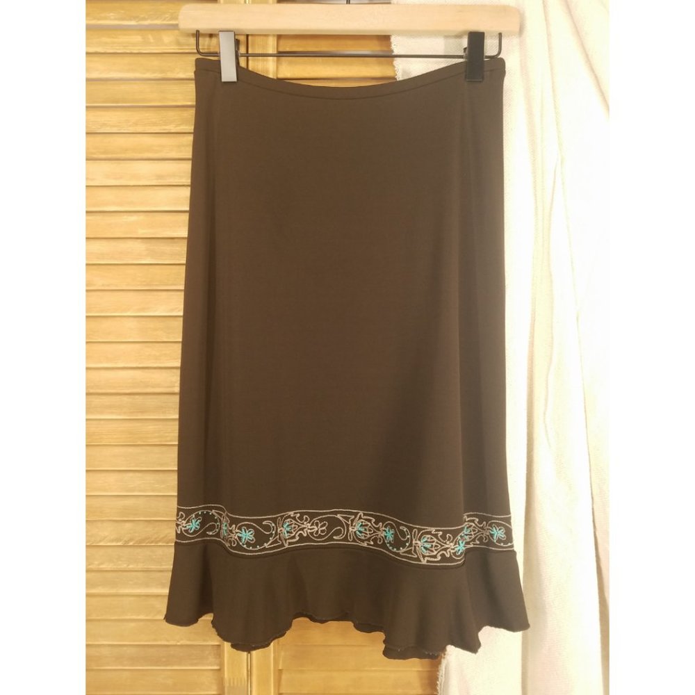 •~Gypsy Bohemian Embroidered Skirt~•